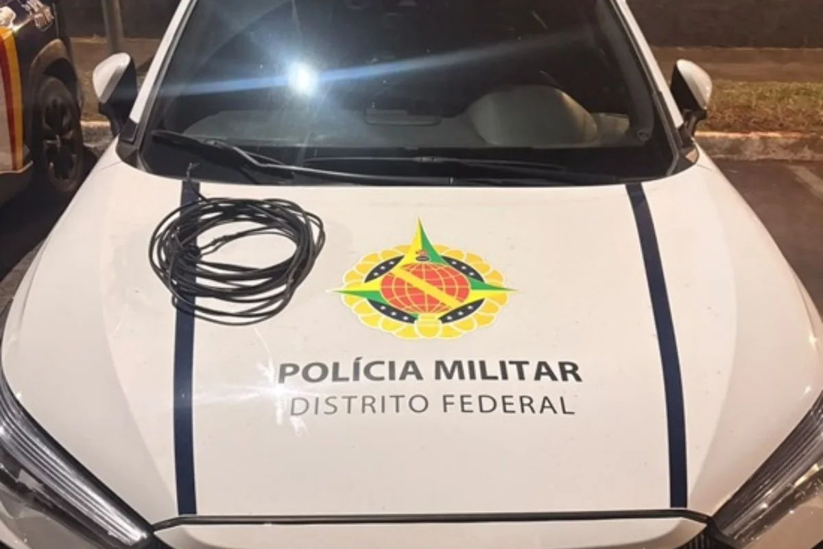 Homem é preso pela terceira vez por furtar cabos de energia na Asa Norte