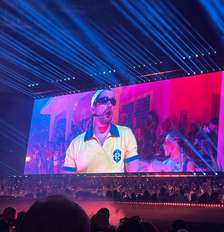 Bad Bunny vestiu camisa da seleção em primeiro show no Brasil Foto: Maria Luiza Valeriano/Terra