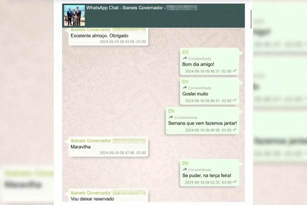 Ibaneis enviou a Vorcaro decisão liminar e lei sobre Master. Veja prints