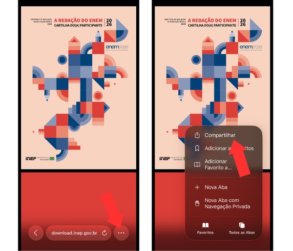 Enem 2026: Veja como baixar a Cartilha da Redação pelo celular