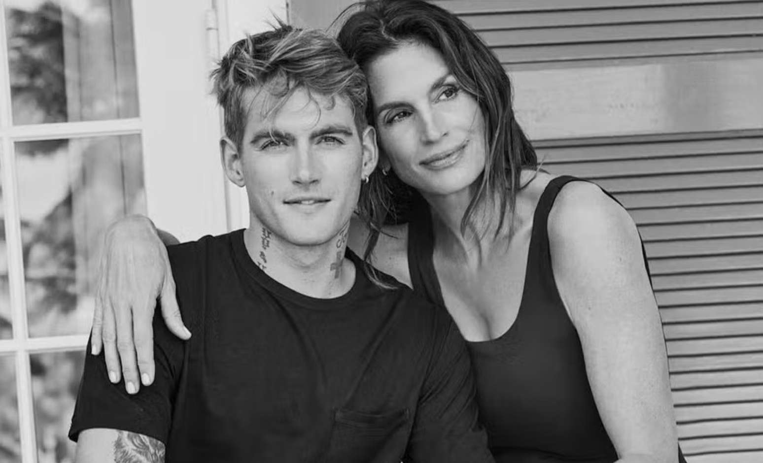 Cindy Crawford e o filho, Presley Gerber