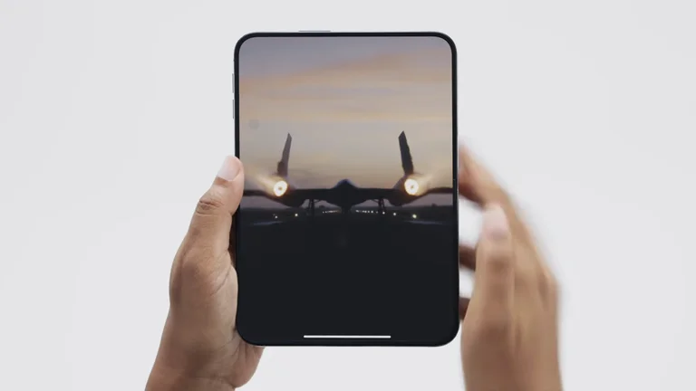 iPhone dobrável tem câmera escondida embaixo da tela