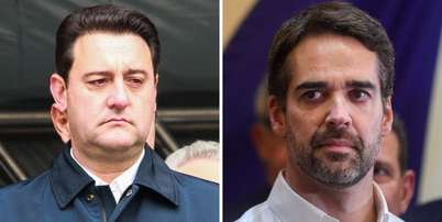 Fora da disputa presidencial, Ratinho e Leite têm dificuldades para fazer sucessor no PR e no RS Foto: Montagem: Daniel Rebello/Ato Press/Estadão Conteúdo e Yuri Murakami/F/2.8 News/Estadão Conteúdo
