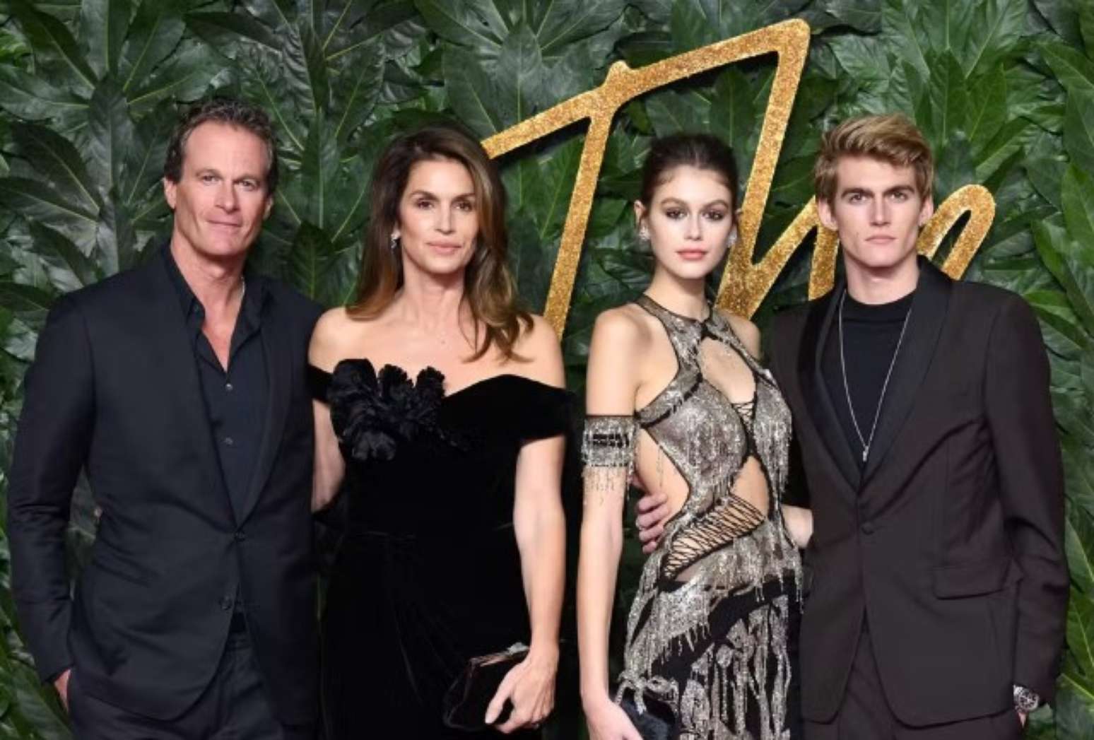 Rande Gerber, Cindy Crawford, Kaia Gerber e Presley Gerber