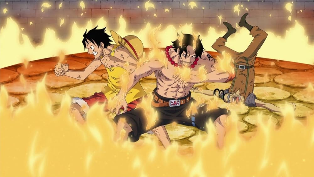 Personagens de One Piece, Monkey D. Luffy e Portgas D. Ace são irmãos adotivos — Foto: Reprodução/IMDb