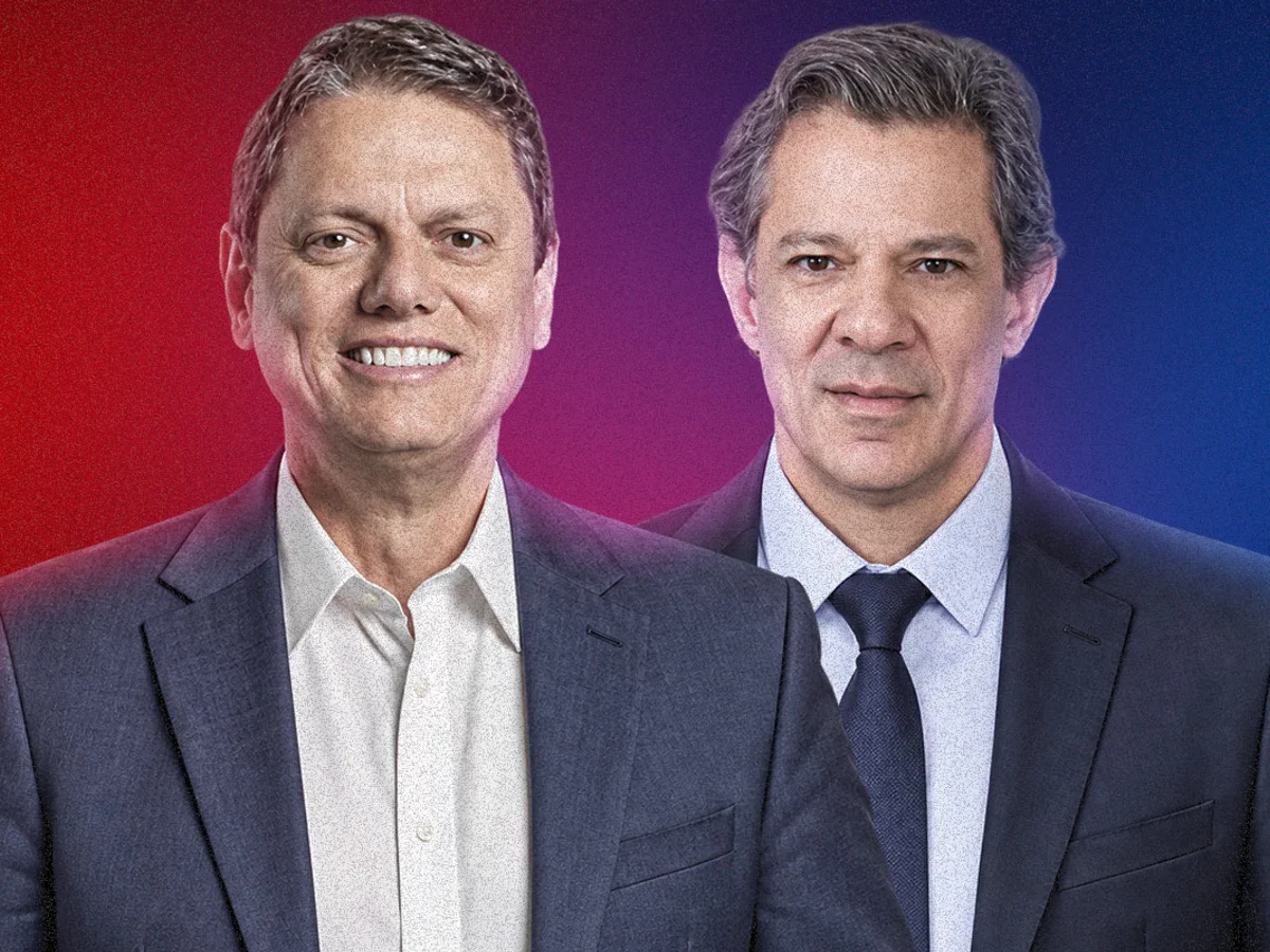 Real Time Big Data indica vitória de Tarcísio sobre Haddad no 1º turno