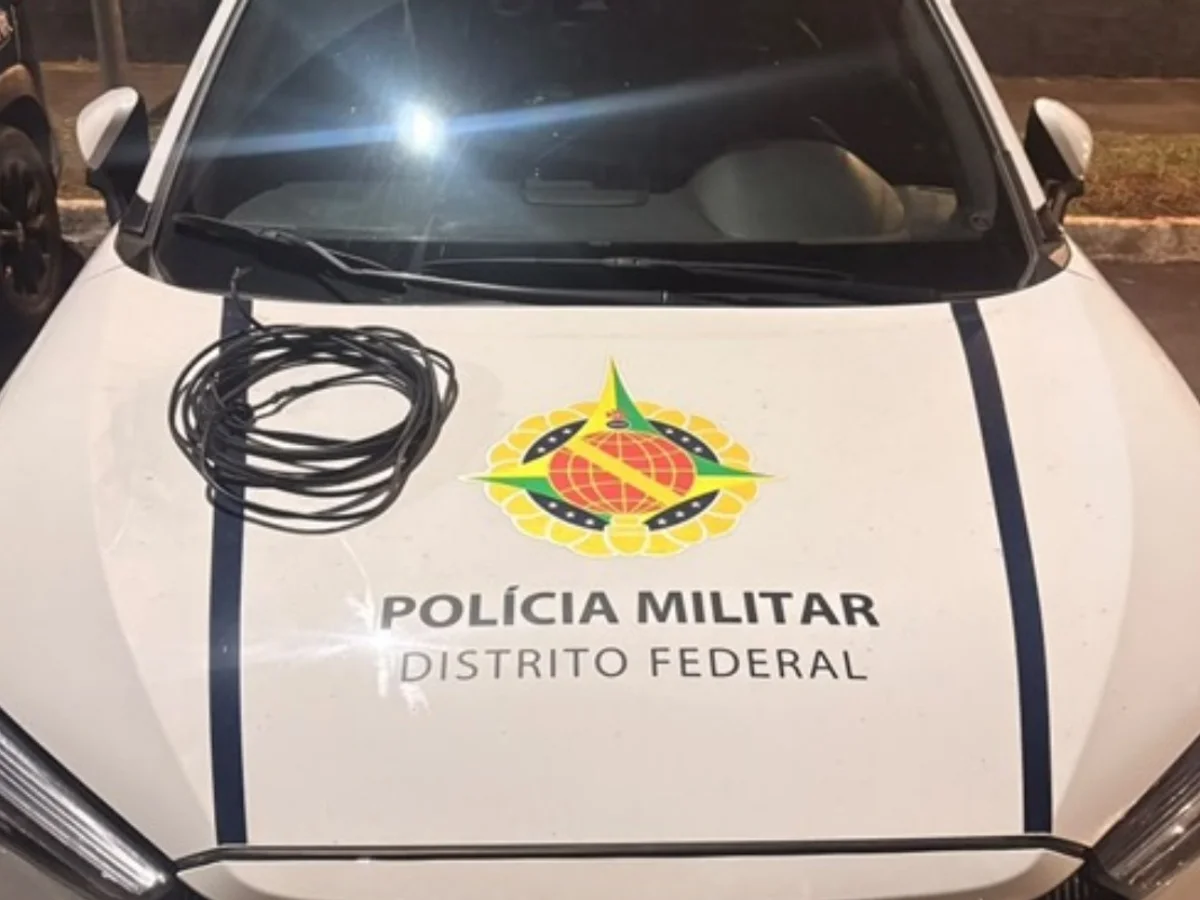 Homem é preso pela terceira vez por furtar cabos de energia na Asa Norte