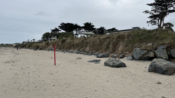A view of Rosslare Strand.