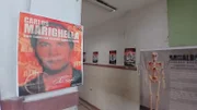 Corredor com fotos de pessoas que passaram pelo DOPS e personagens homenageadas