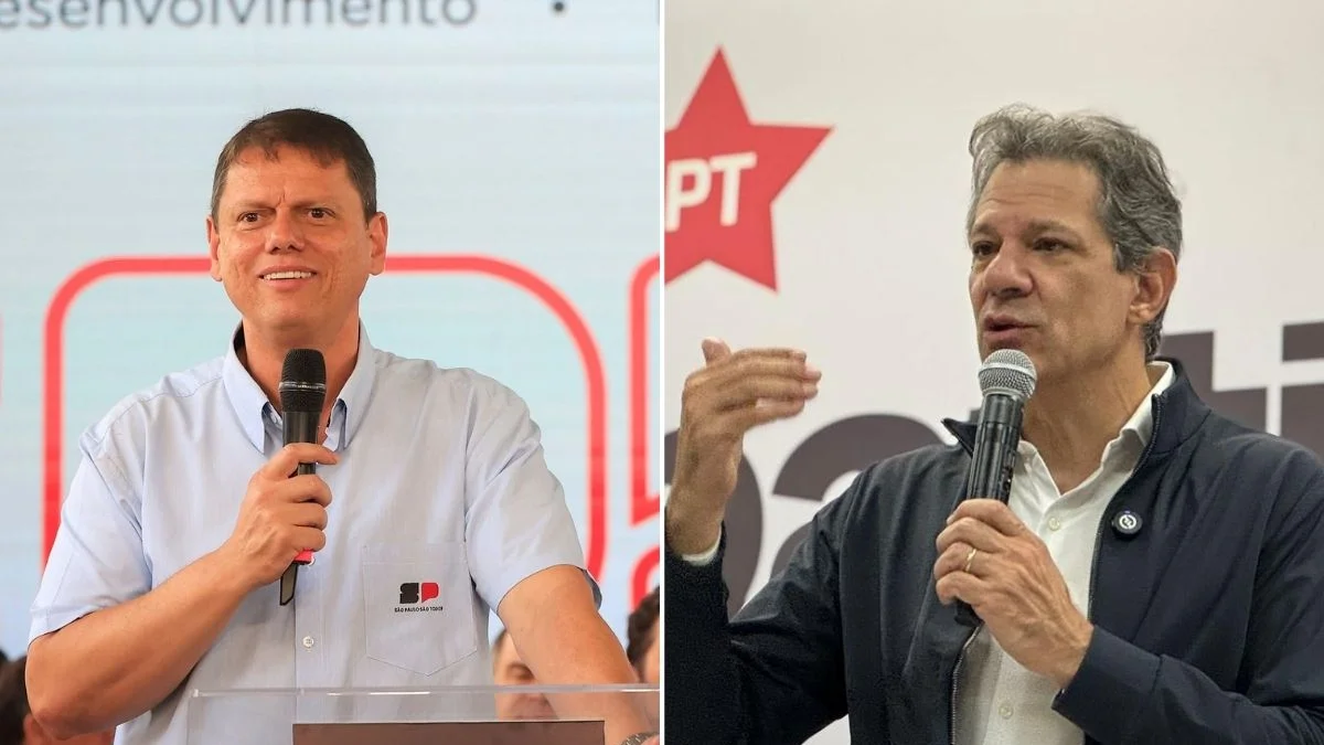 Quaest: Tarcísio tem 60% e Haddad marca 36% na disputa pelo governo de SP