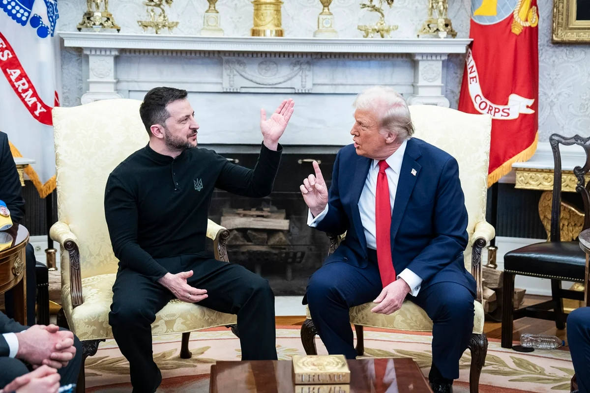 trump e zelensky na casa branca - metrópoles