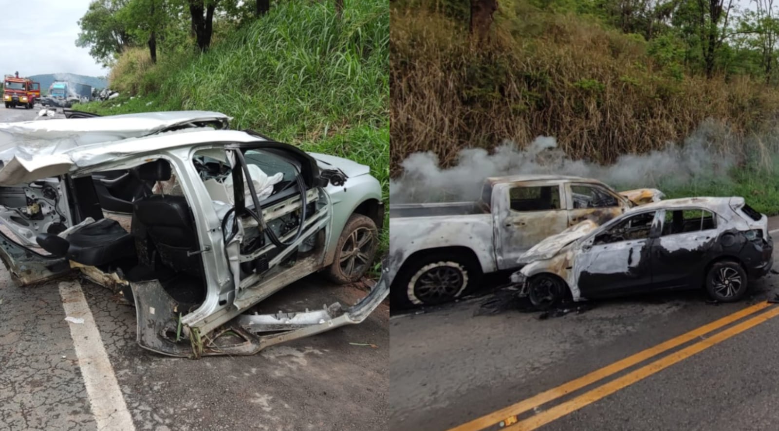 Motorista foi socorrido em estado grave e encaminhado para atendimento hospitalar Reprodução/CBMMG