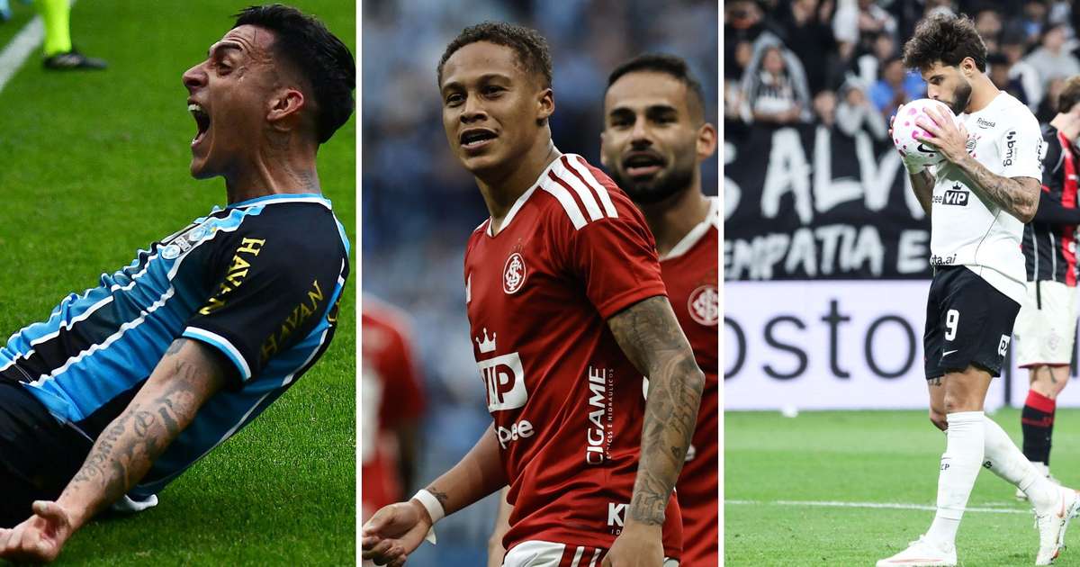 Veja os jogos de Grêmio, Inter e Corinthians na reta final do Brasileirão