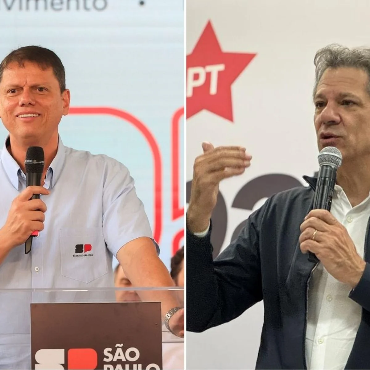 Quaest: Tarcísio tem 60% e Haddad marca 36% na disputa pelo governo de SP