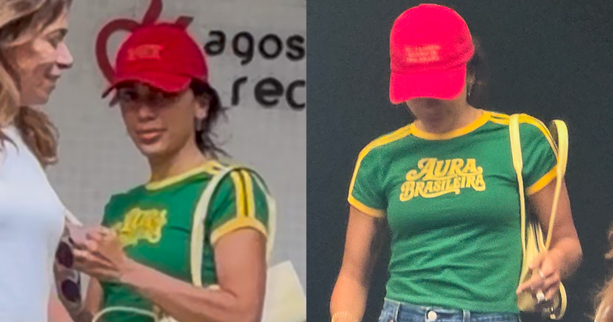 Discreta, Anitta vota no segundo turno com blusa do Brasil e boné vermelho