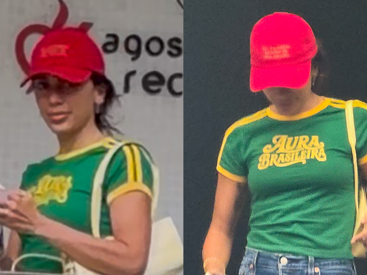 Discreta, Anitta vota no segundo turno com blusa do Brasil e boné vermelho
