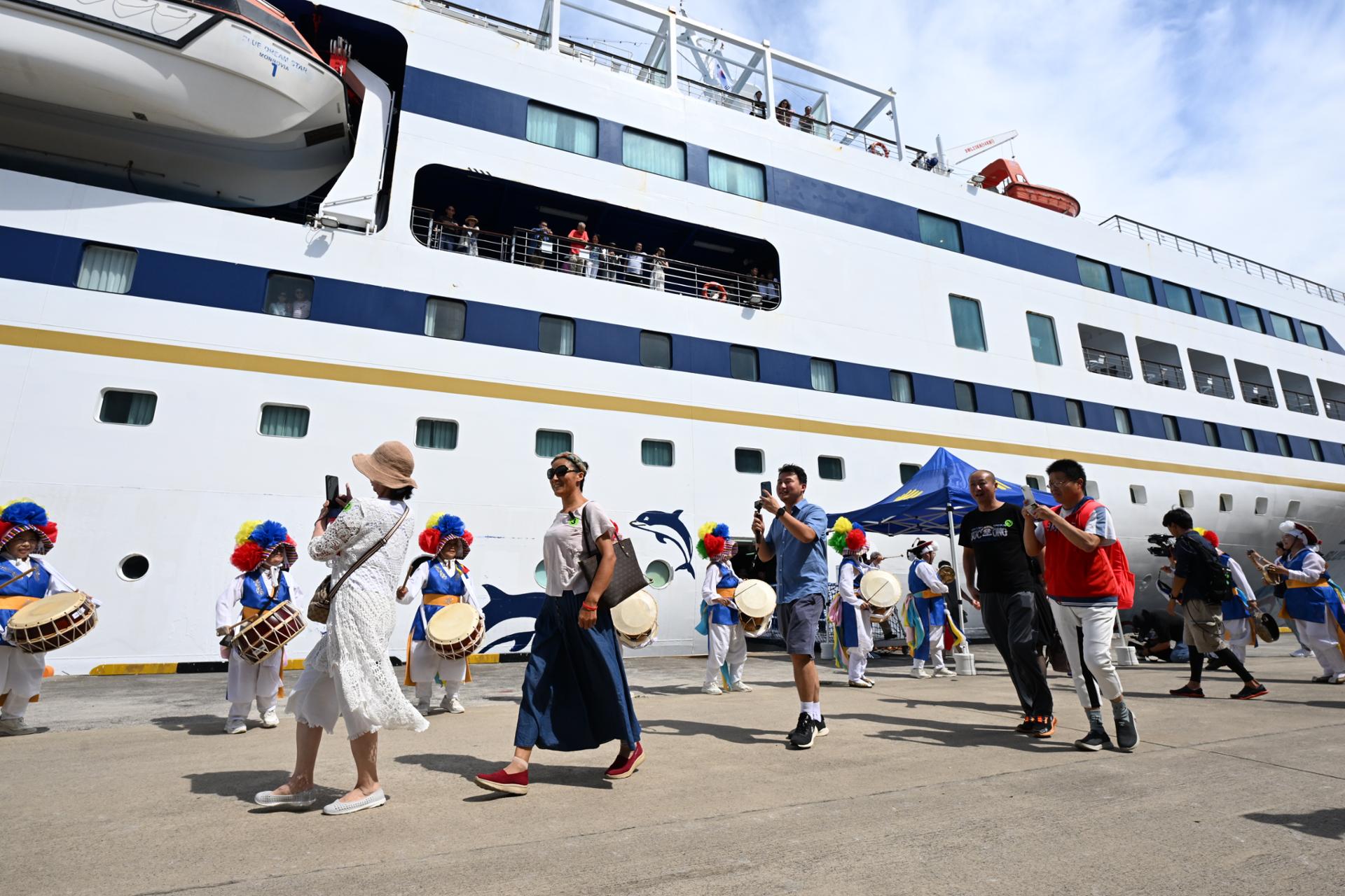 Visitantes de navios de cruzeiro estrangeiros na Coreia chegaram a quase 1,3 milhão no período de janeiro a agosto.