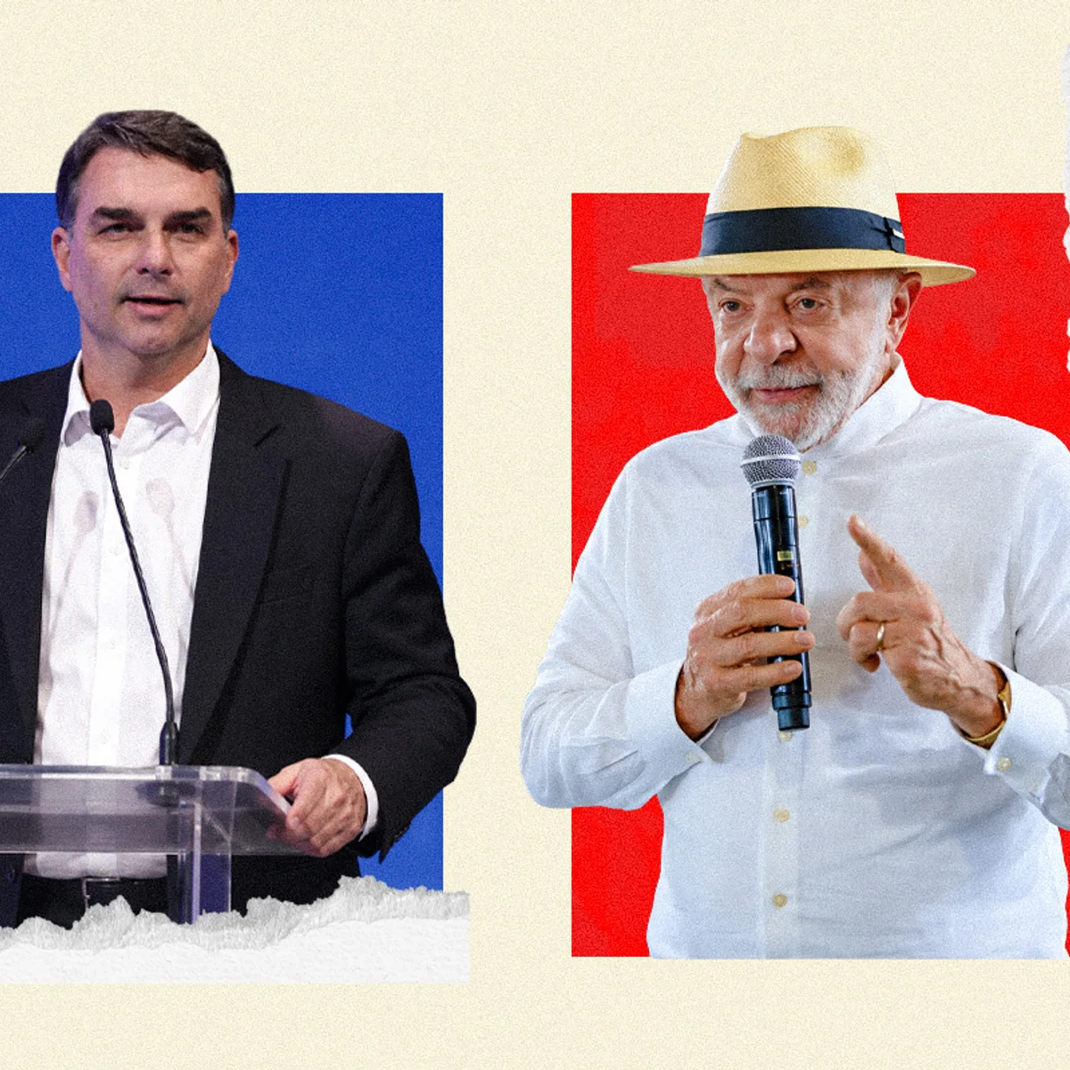 As estratégias de Flávio Bolsonaro e Lula no último dia antes do 1º turno