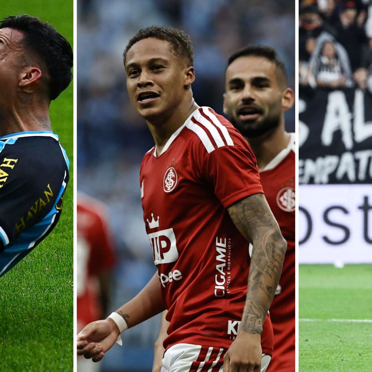 Veja os jogos de Grêmio, Inter e Corinthians na reta final do Brasileirão