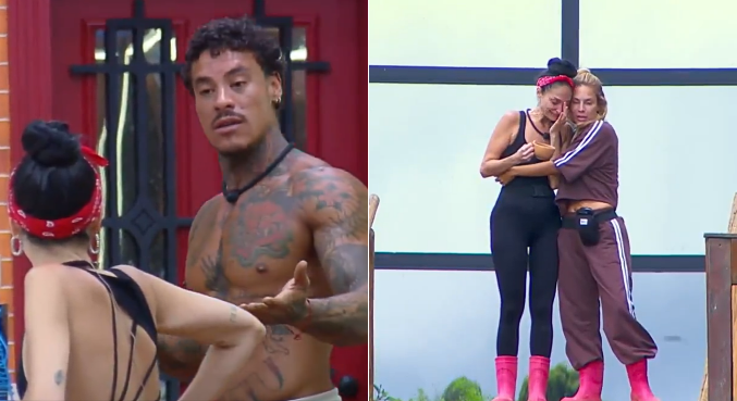 Murilo Dias e Ariela Carasso têm atrito e peoa chora: ‘Um monte de gente desejou meu mal’