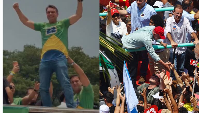 Flávio e Lula encerram a campanha na Barra e na Paulista após atos pela manhã em BH e no Rio