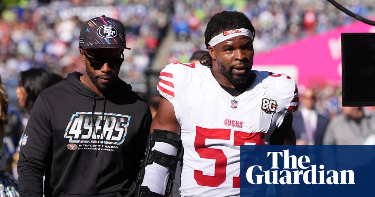 Dre Greenlaw dos 49ers suspenso após cabeçada que deixa o adversário sangrando