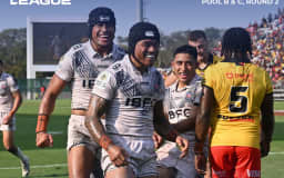 Toa Samoa marcou 13 tries para um em vitória sobre os Kumuls na Copa do Mundo