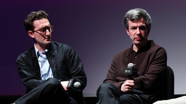 NEW YORK, NEW YORK - SEPTEMBER 30: Lance Oppenheim and Nathan Fielder speak onstage at the "You Can See Everything" premiere during the 64th New York Film Festival at Alice Tully Hall, Lincoln Center on September 30, 2026 in New York City. (Photo by Cindy Ord/Getty Images for FLC)