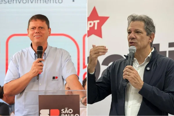 Quaest: Tarcísio tem 60% e Haddad marca 36% na disputa pelo governo de SP