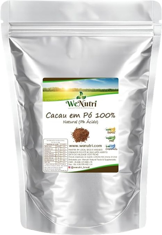 Cacau em Pó Natural 100% Wenutri 1