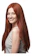 Peruca Ruiva Cabelo Longo Liso Orgânico Cacalee 3